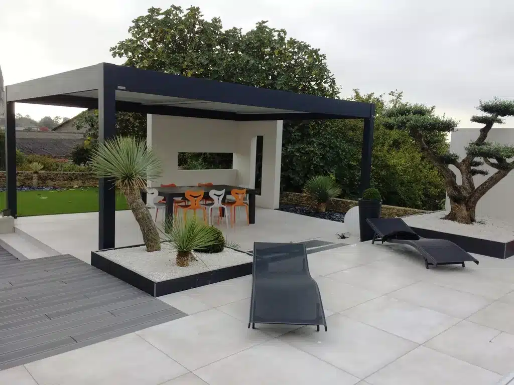 Pergola aluminium installée