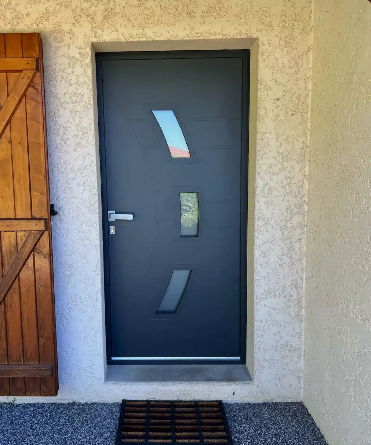 Porte aluminium anthracite