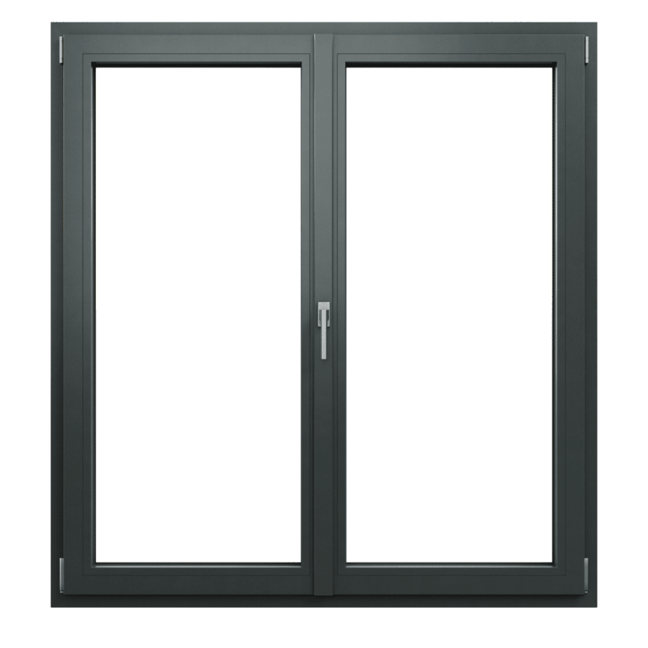 Fenêtre Pixel gris anthracite