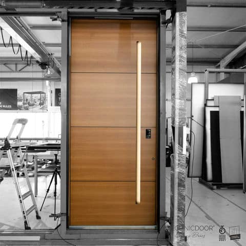 Porte aluminium avec vitrage