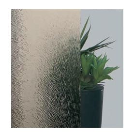 Vitrage Chinchilla brun pour porte d’entrée