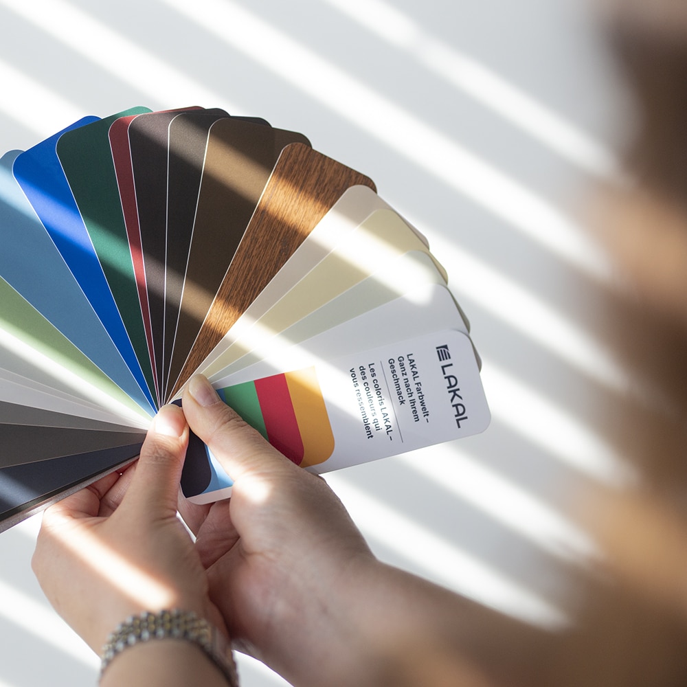 Palette de couleurs pour volets roulants