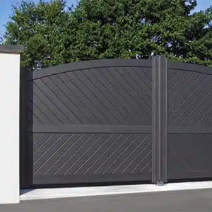 Portail battant aluminium gamme contemporaine Courteline