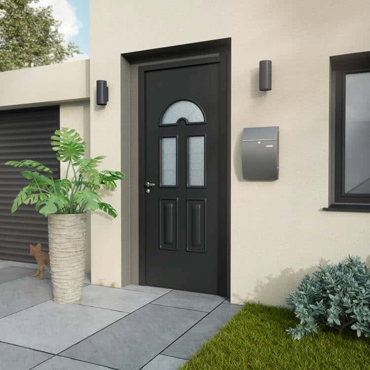 Porte blindée pavillonnaire style traditionnel sécurisé