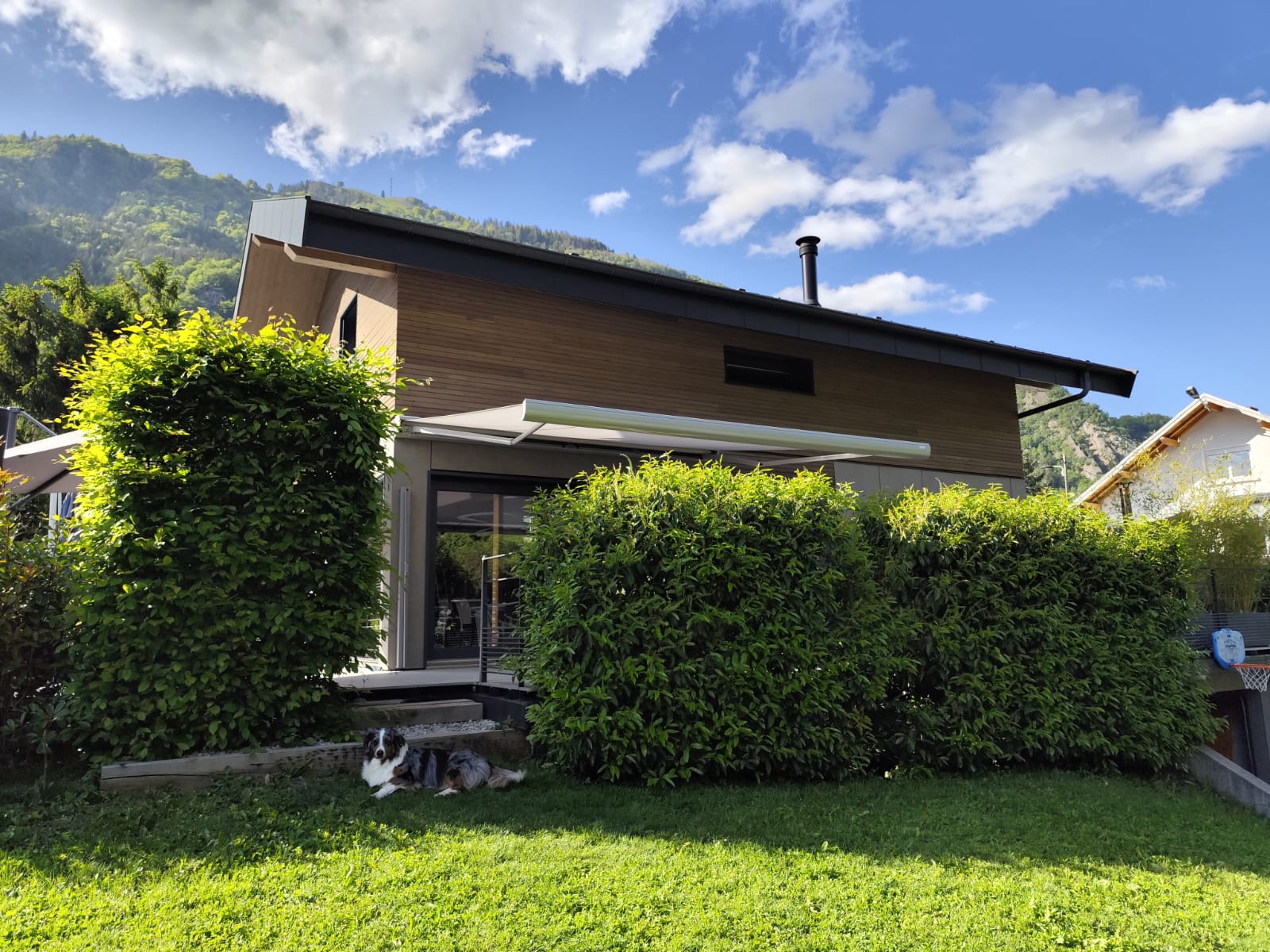 Installation Fenestram : store sur terrasse