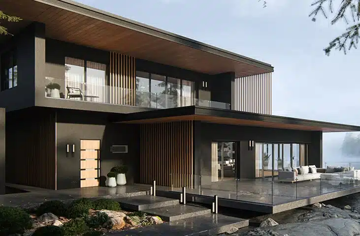 Ambiance architecturale fabricant Aluhaus Miru Evo Steel